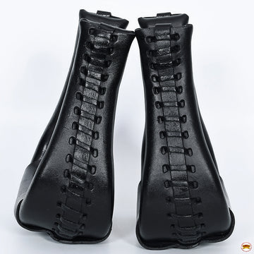 Hilason Western Saddle Bell Oil Leather Horse Stirrups Neck 3 In